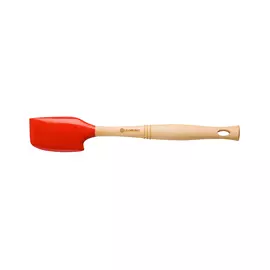 Лопатка кондитерская Le Creuset 32см, силикон,дерево,вишнёвый (Cerise)
