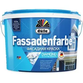 Краска воднодисперсионная, Dufa, Fassadenfarbe RD90, фасадная, матовая, 5 л