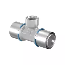 Тройник Uponor S-Press RP 40-1/2"ВР-40 с внутренней резьбой, латунный