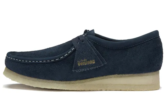 Мужские повседневные мужские низкие кеды голубого цвета Clarks