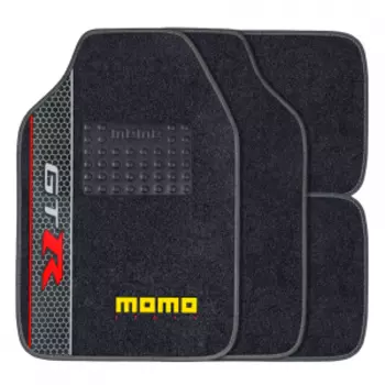 Коврики автомобильные "MOMO", серия "GTR" MOMO-403 BK/GY