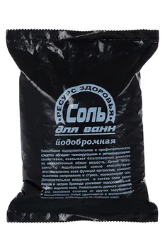 Соль д/ванн Йодобромная, 1 000 г, п/э пакет