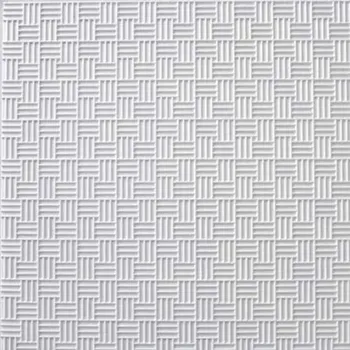 Потолочная плитка инжекционная полистирол белая Decor EK D533 50x50 см 2 м