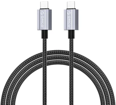 Кабель интерфейсный Orico GQA100 USB-C/USB-C, PD 100 Вт, 480 Мбит/с, длина 2м, черный