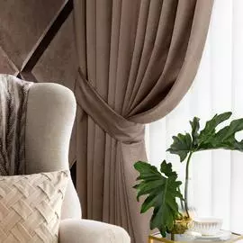 Шторы Togas Арден коричневый 260x275-2. Подхваты-2. 4 пр