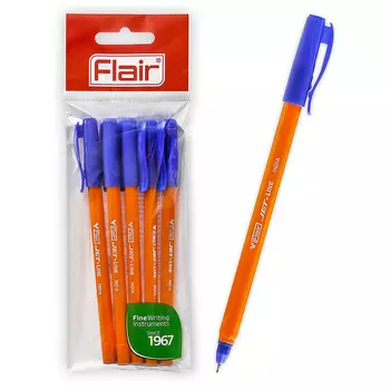 Набор шариковых ручек Flair XS F-705 цвет чернил синий 5шт