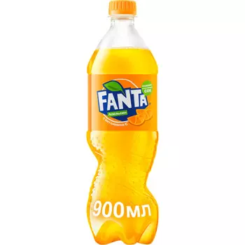 Напиток Fanta апельсин б/алк газ 0,9л пэт