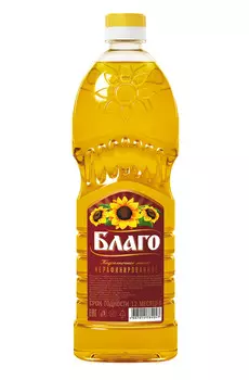 Масло подсолнечное Благо нераф в/с пл/б 0,65л