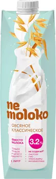Напиток овсяный Nemoloko классический 1л т/п
