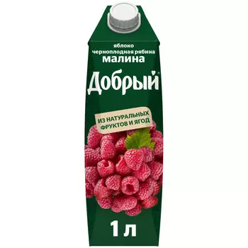 Нектар Добрый яблоко/черноплодная рябина/малина 1л т/п