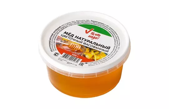 Мед ТЧН! натуральный цветочный 500г пл/б