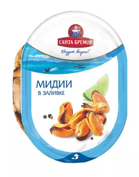 Мясо мидии чилийской в заливке Санта Бремор 180г
