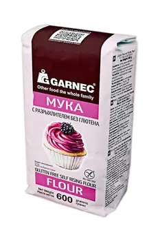Мука с разрыхлителем Garnec б/глютена 600г