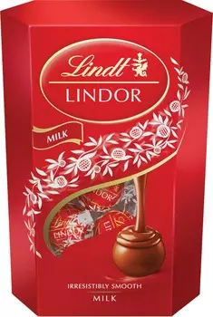 Набор конфет Lindor молочный шоколад с начинкой 200г Lindt