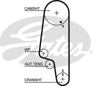 ремень ГРМ! 135x190\ VW Golf III 1.4 95-98/Polo 1.0-1.6 94-96