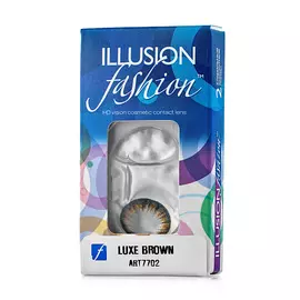ILLUSION Цветные контактные линзы fashion LUXE brown
