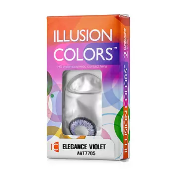 ILLUSION Цветные контактные линзы ILLUSION colors ELEGANCE violet