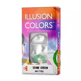 ILLUSION Цветные контактные линзы ILLUSION colors SHINE green