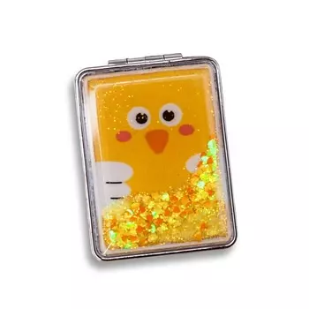 ILIKEGIFT Зеркало складное "Animal owl yellow" с увеличением
