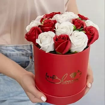 INBLOOM Букет из мыльных цветов (Красный 14*16)