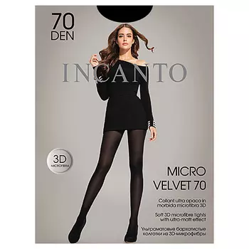 INCANTO Колготки женские MicroVelvet 70 den Nero