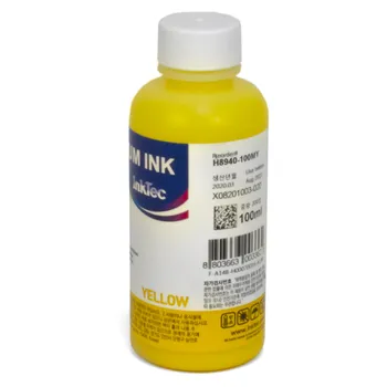 Чернила InkTec, 100 мл, желтый, совместимые, пигментные для C4905/ C4909 (H8940-100MY)