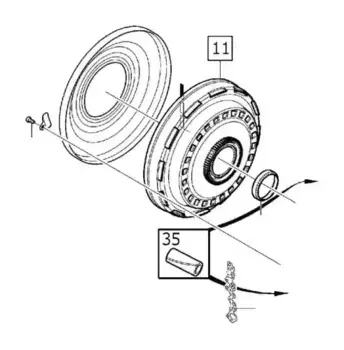 крышка корпуса КПП!\ Volvo S40 04>/S60 11>/V40 Cross Country 13>/XC60 08> 31256845