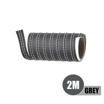 Car Mouldings Trim Pu Leather Braid Decorative Line Strip for Door Dashboard Sticker Universal Car Interior Sticker Accessories чёрный