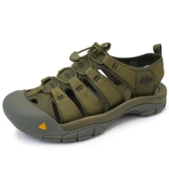 FashionSummer Men s Breathable Sandals Leisure and Comfortable Style Outdoor Beach Walking Shoes Men s Breathable Oversized Shoes 38-48 38 чёрный