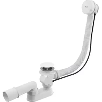 Сифон Alca Plast A51BM-80 для ванны белый пластик/пластик (80 cm)