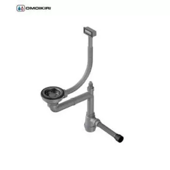 Сифон Omoikiri WK-1-S-GM вороненая сталь