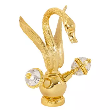 Смеситель для раковины Migliore Luxor 27191 Swarovski, золото