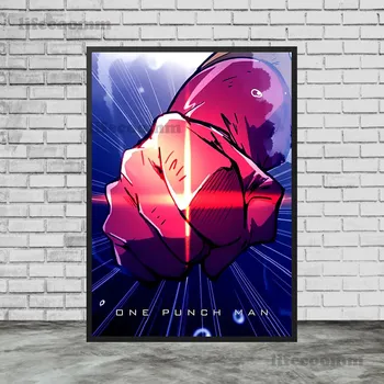 One Punch Man Янос, Сайтама Горячий анимационный постер и принт-декор, настенная живопись на холсте для гостиной, художественный принт без рамки 21*30cm No Frame