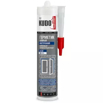 Герметик акриловый Kudo пароизоляционный шовный внутренний белый 280 мл