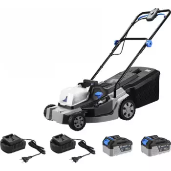 Газонокосилка аккумуляторная Deko DKLM40V PRO 20 В 40 см 2x4 Ач АКБ и ЗУ входит в комплект