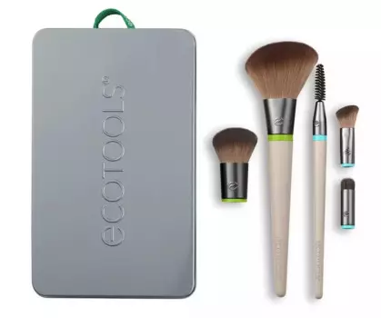 Набор кистей для макияжа Daily Essentials Total Face Kit: 5 сменных насадок и 2 ручки