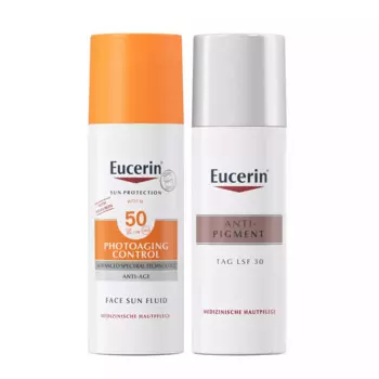 Набор "Против пигментации": крем дневной SPF30+, 50 мл + солнцезащитный флюид SPF 50+, 50 мл