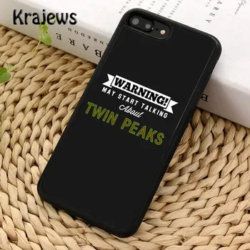 Мягкий чехол для телефона Krajews с постером Твин Пикс для iPhone 14 5 6s 7 8 plus X XR XS 11 12 13 pro max Samsung Galaxy S21 S22ultra iPhone 6plus