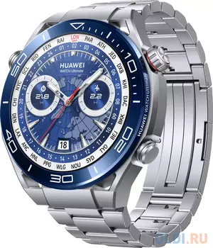 Смарт-часы Huawei Watch Ultimate CLB-B19, 1.5", серебристый / серебристый [55020agq]