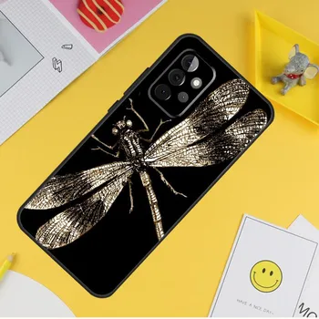 Чехол со стрекозой для Samsung Galaxy A34 A35 A14 A15 A25 A53 A33 A13 A52 A32 A12 A51 A71 A54 A55 Samsung A42 5G