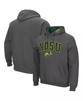 Мужской пуловер с капюшоном и логотипом NDSU Bison Arch Colosseum, зеленый