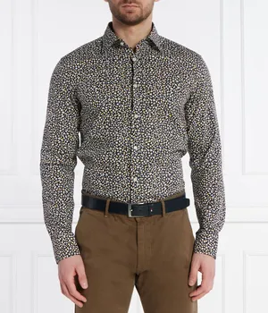 Рубашка h-hank Slim fit Boss, черный