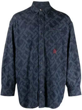Джинсовая рубашка с монограммой Tommy Hilfiger, синий
