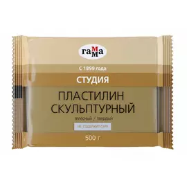 Пластилин скульптурный Гамма 500 г телесный твердый