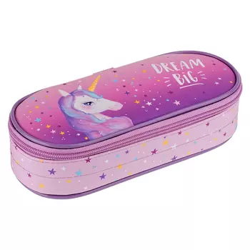 Пенал-футляр корпусный Berlingo "Dream Unicorn" 210*85*50 мм, полиэстер