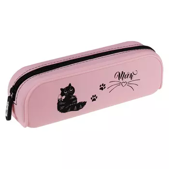 Пенал мягкий Berlingo "Kitty meow" 200*60*50 см, силикон