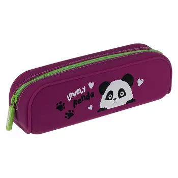 Пенал мягкий Berlingo "Lovely panda" 200*60*50 мм, силикон