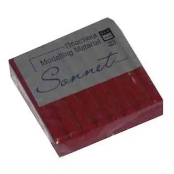Пластика для запекания "Sonnet" 56 г с блестками Вишневый