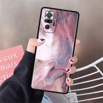 Funda For Xiaomi Redmi Note 10 9 11 Pro Soft Phone Case 10S 9S K40 8 9A 9C 9T 7 10C 8T Silicone Cover Marble Art Aesthetics Capa Redmi Note 7