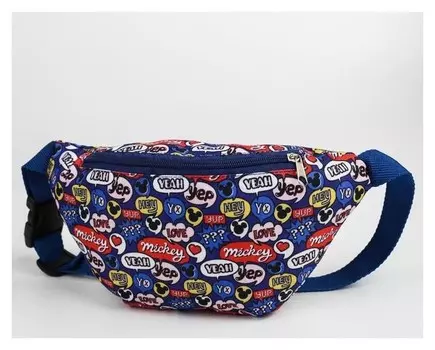 Cумка на пояс Mickey‎, отдел на молнии, без подклада, Disney